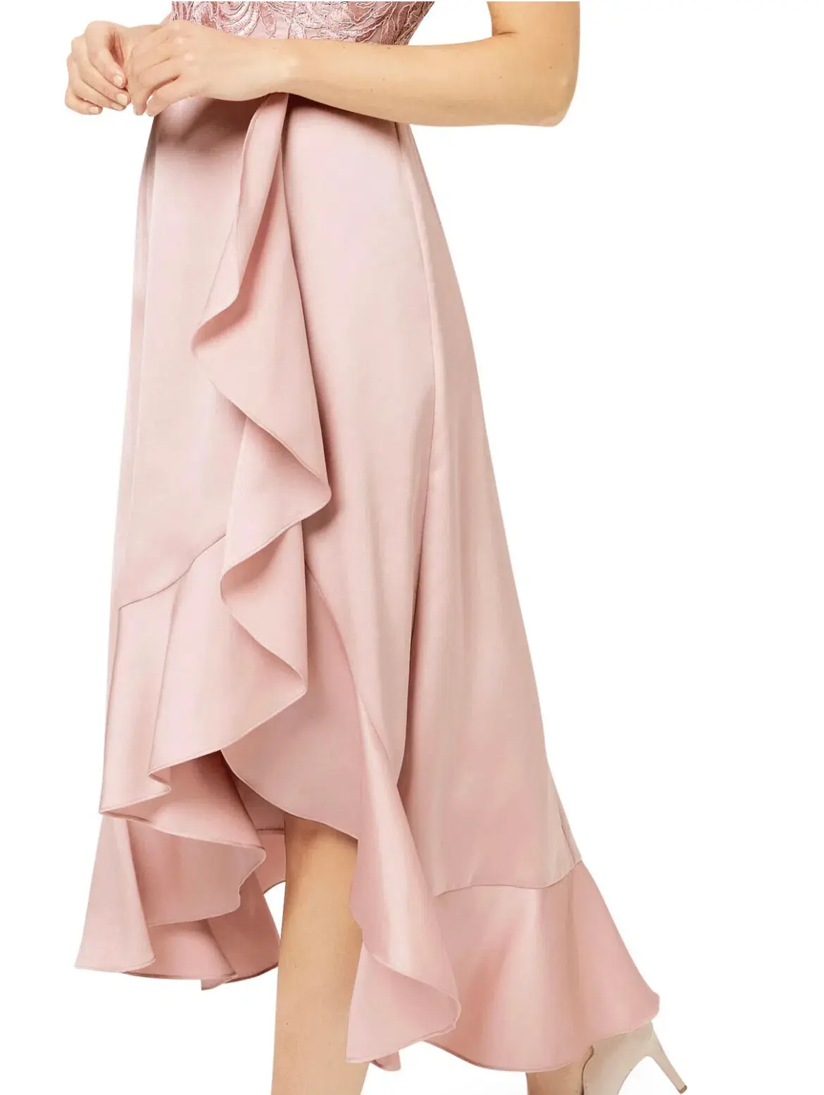 Review Thinking of You Midi Dress in Blush Size 8 - Image 4
