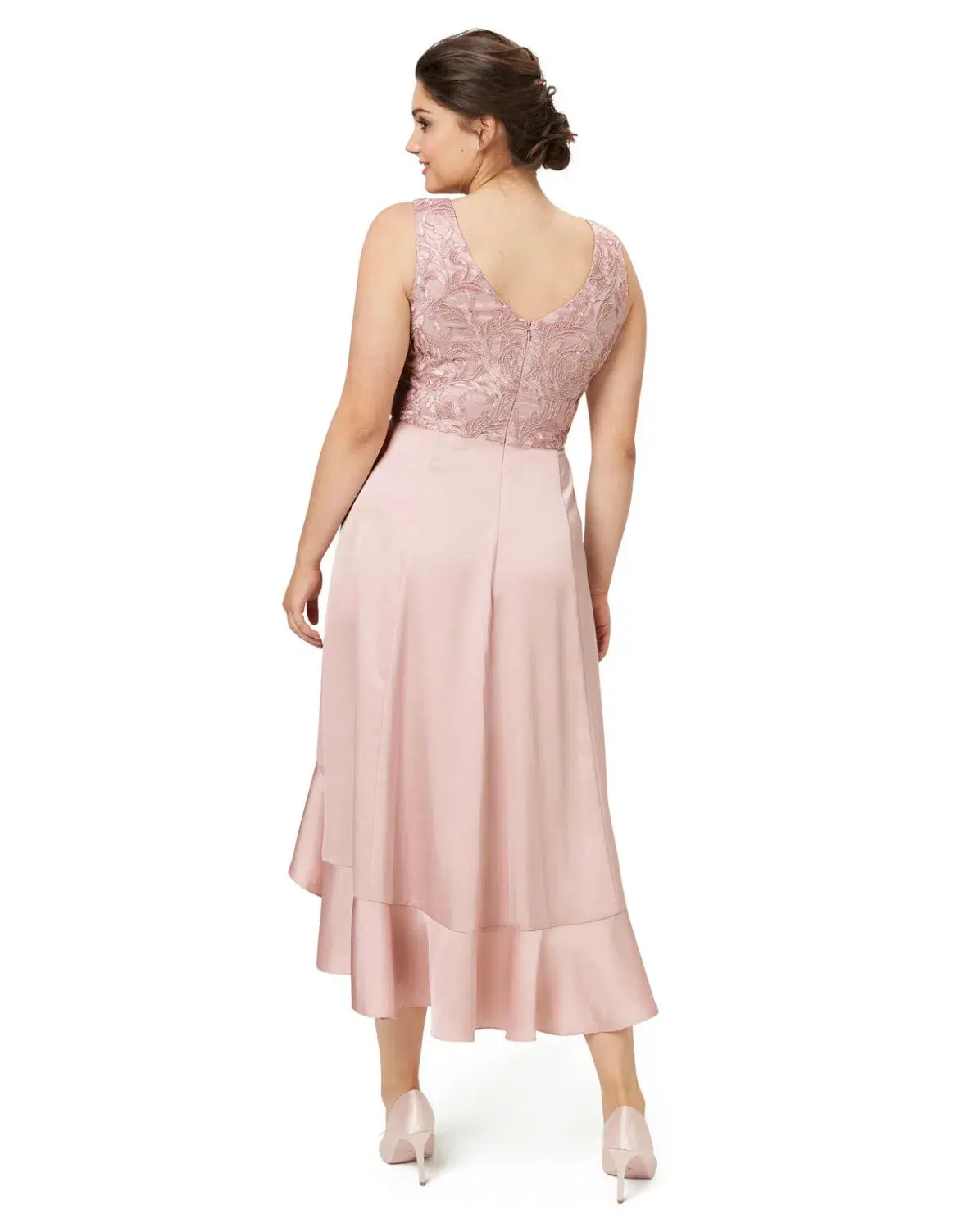 Review Thinking of You Midi Dress in Blush Size 8 - Image 6