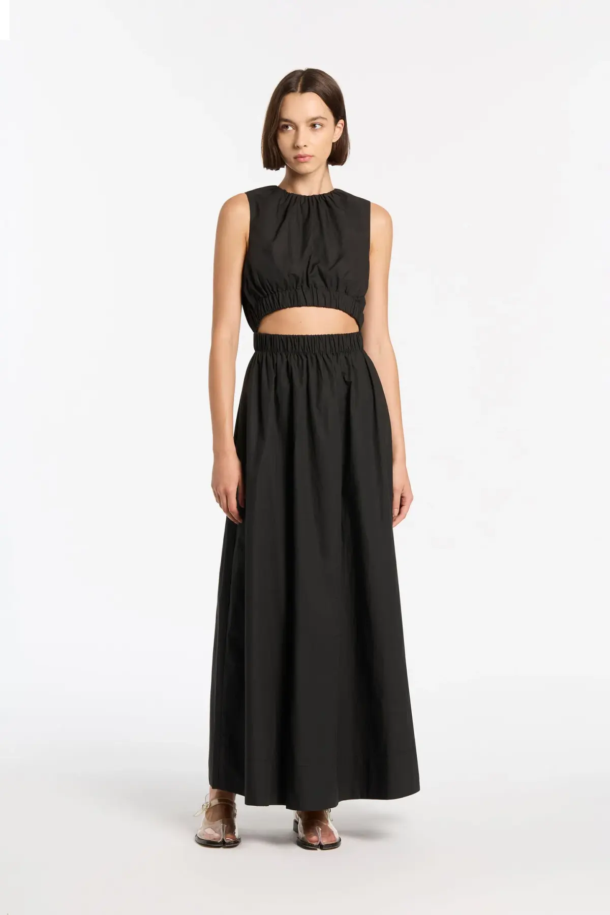 Sir The Label Dion Gathered Dress Black Size 0 / 6 AU  - Image 1