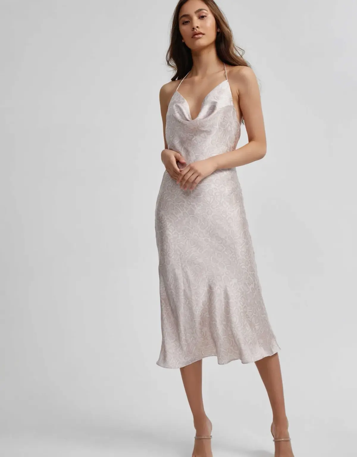 Lexi Maria Midi Dress Pink Size 6 - Image 1