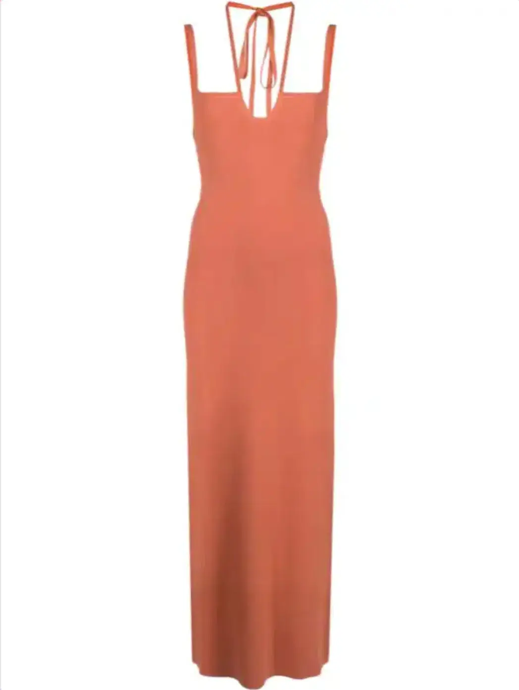 Sir The Label Nadja Midi Dress Coral Size 3 / 12 AU - Image 3