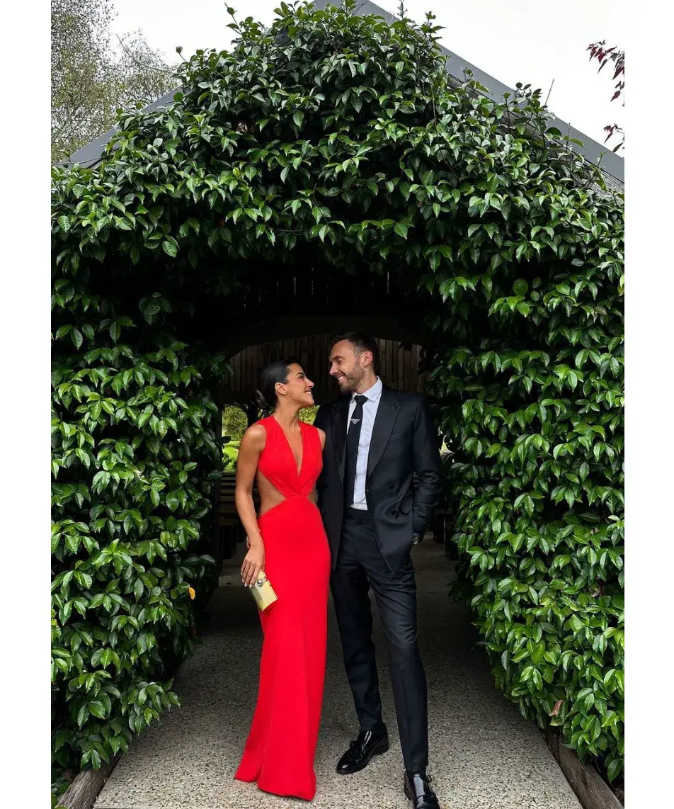 Effie Kats Valencia Gown Cherry Red Size S / AU 8 - Image 4