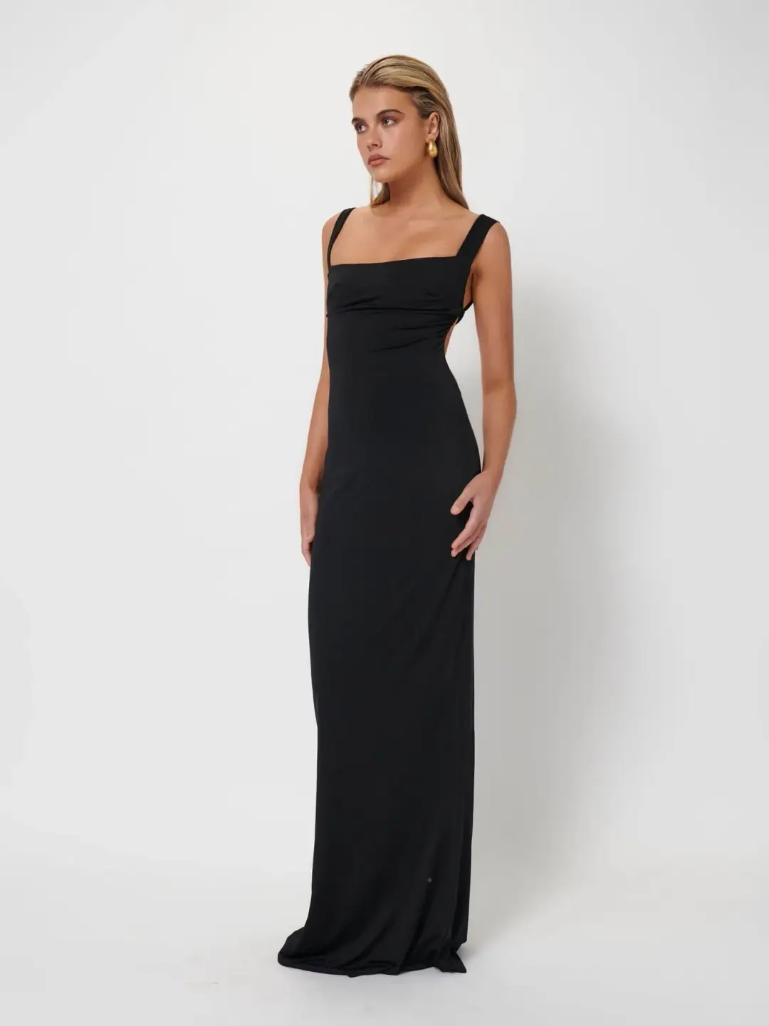 Effie Kats Helena Gown Black Size M / AU 10 for rent on The Volte - main image