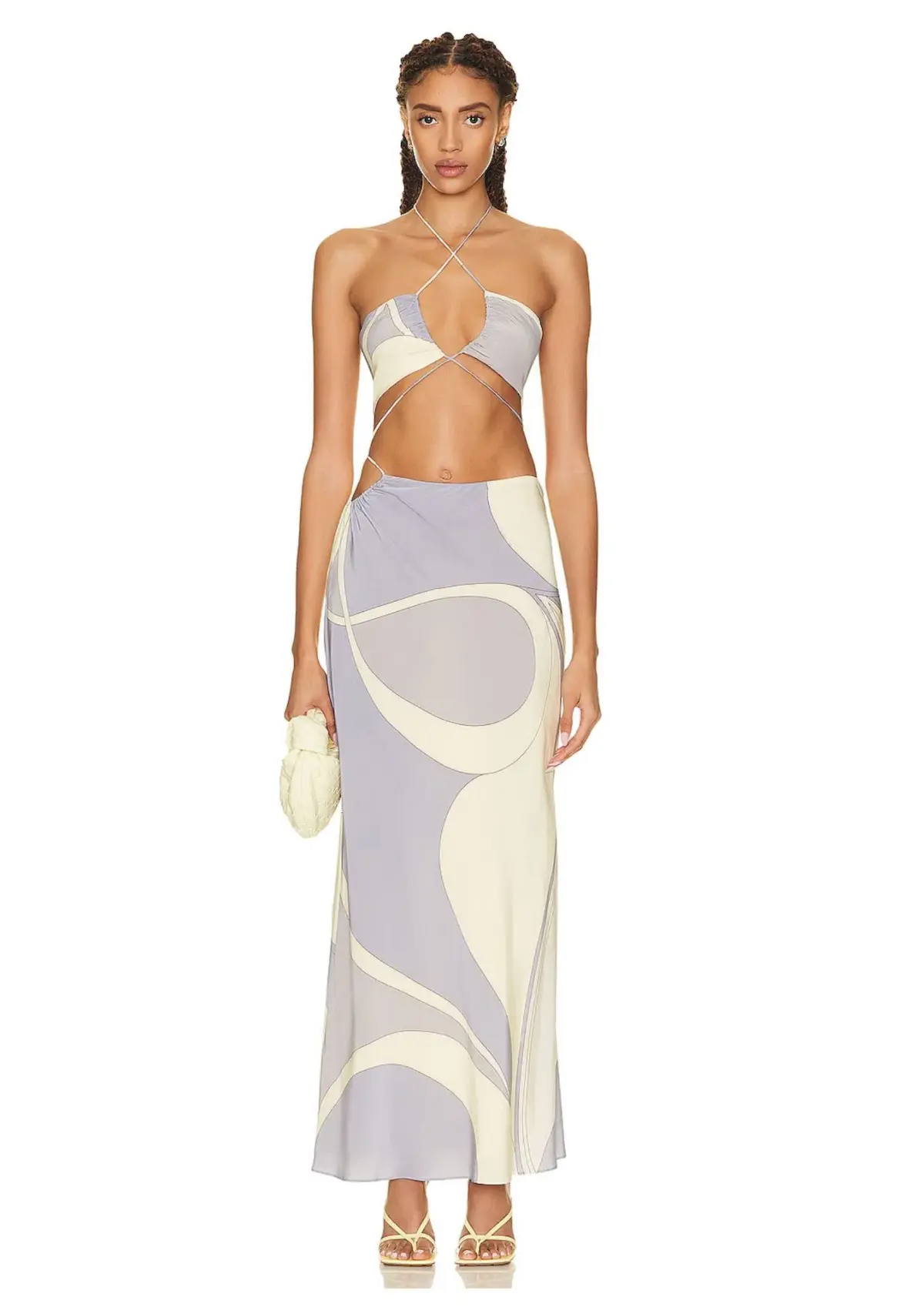 Sir The Label Adrianna Deconstructed Dress Cesco Print Size 2 / 10 AU - Image 1