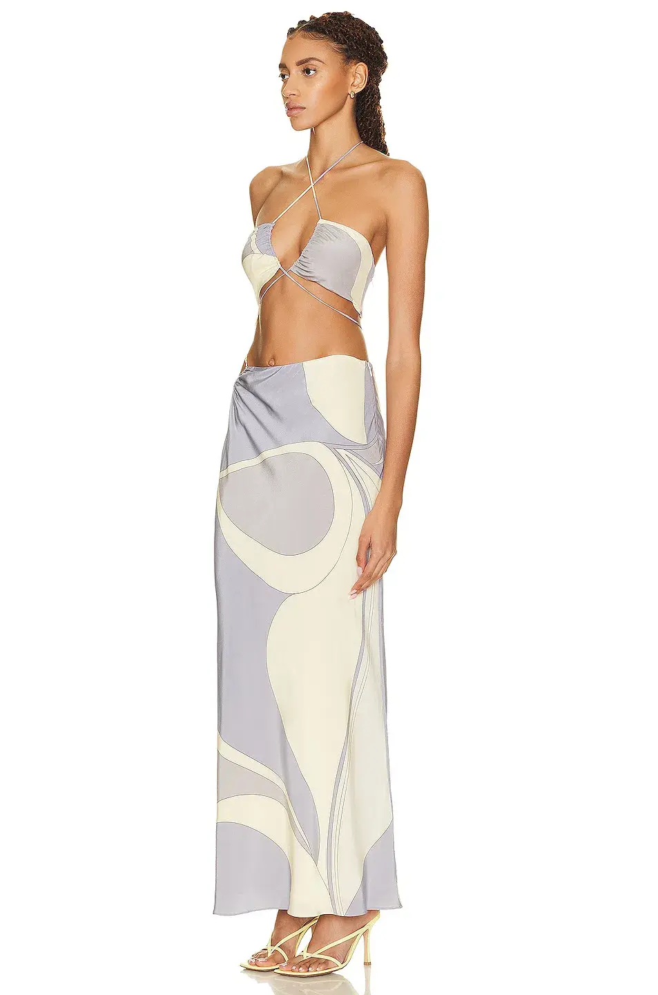 Sir The Label Adrianna Deconstructed Dress Cesco Print Size 2 / 10 AU - Image 3