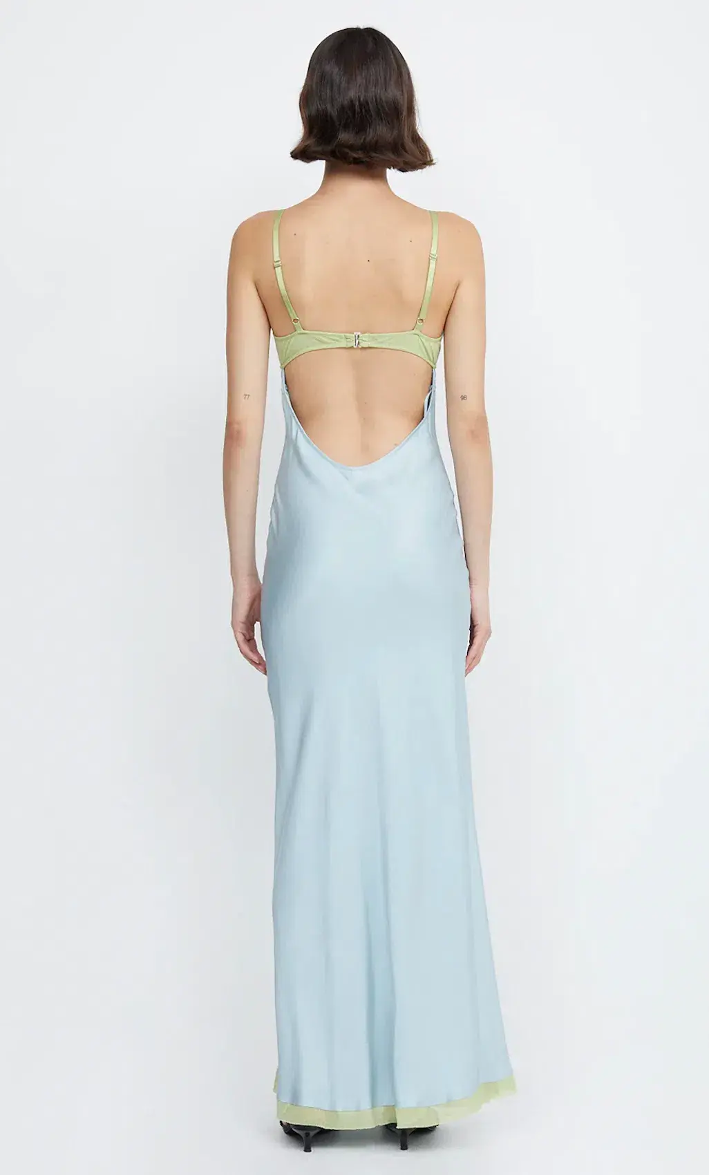 Bec & Bridge Joelle Maxi Dress Cloud Blue/Pear Size M / AU 10 - Image 4