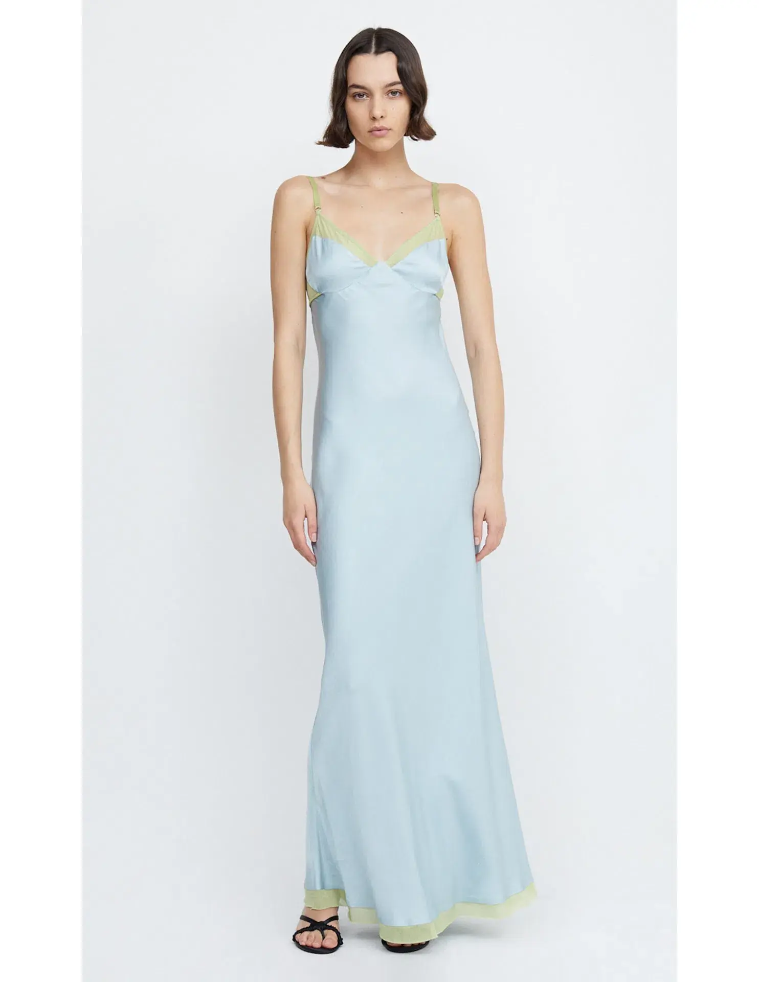 Bec & Bridge Joelle Maxi Dress Cloud Blue/Pear Size M / AU 10 - Image 1
