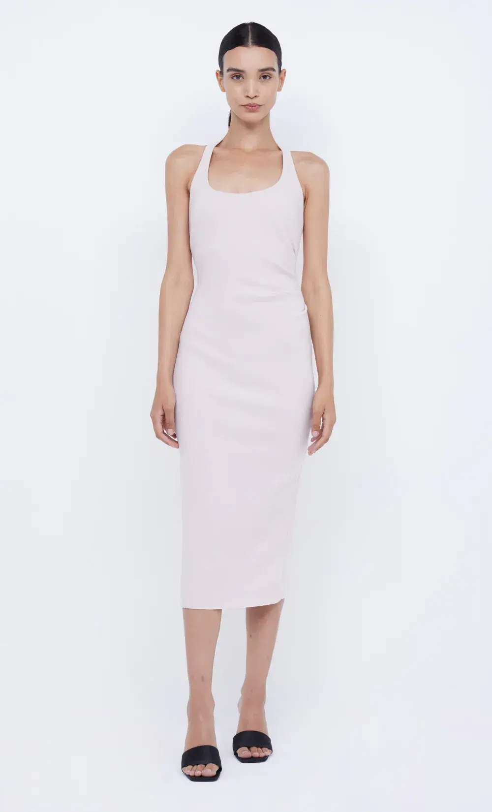 Bec & Bridge Cyndie Halter Midi Dress Vanilla Bean Size AU 8 - Image 5