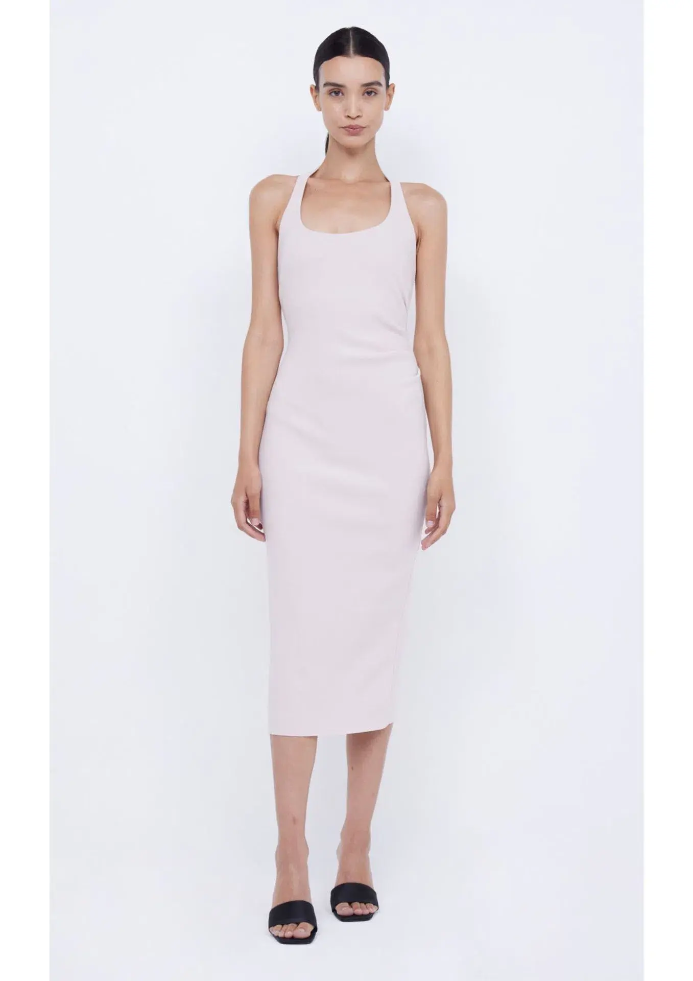 Bec & Bridge Cyndie Halter Midi Dress Vanilla Bean Size AU 8 - Image 1