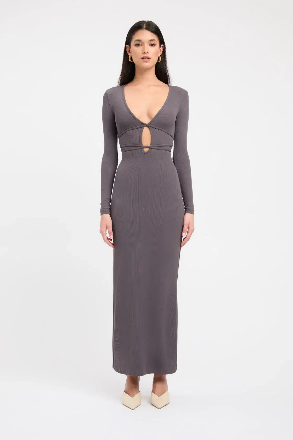 Kookai Sereya Maxi Dress Graphite Size XS / AU 6 - Image 1