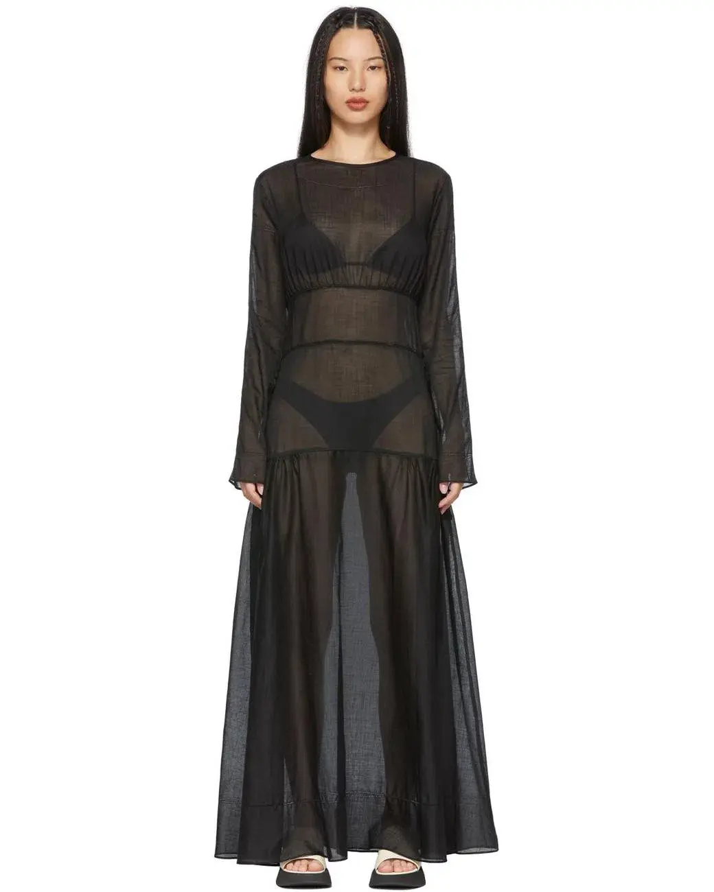 Sir The Label Pierre Long Sleeve Dress Black Size 0/ AU 6 - Image 1