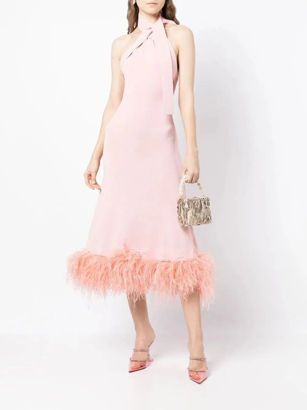 Rachel Gilbert Rita Dress Pink Size L - Image 1