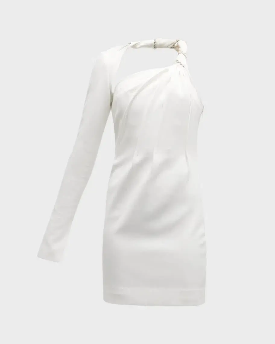 Rachel Gilbert Claudio Mini Dress White Size 3 / AU 12 - Image 3