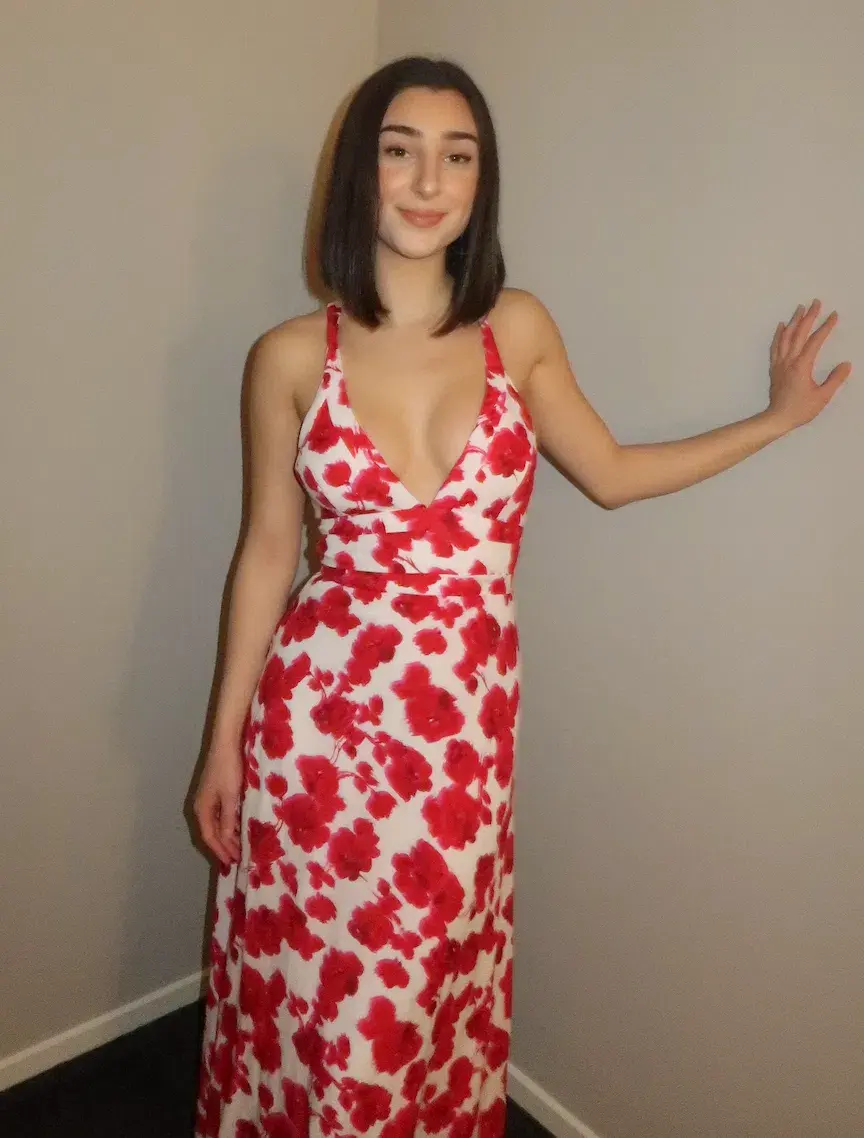Kookai Bonita Vee Dress Red Floral Size XS / AU 6 - Image 2