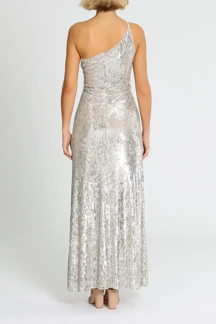 Montique Elle Sequin Mink Gown in Mink Size 10 - Image 3