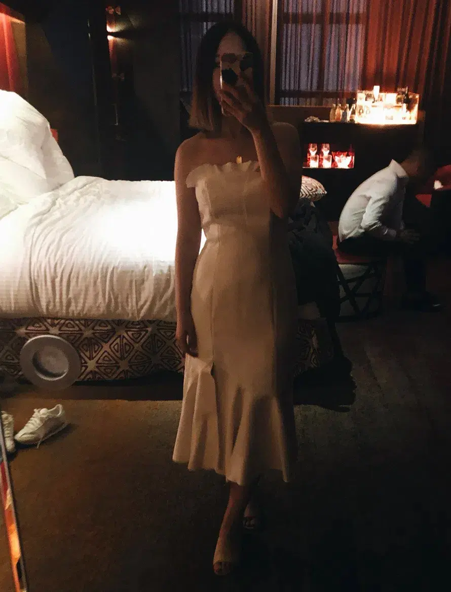 Finders Keepers Static Mid Length Dress White XS/ AU 6 for rent on The Volte - main image