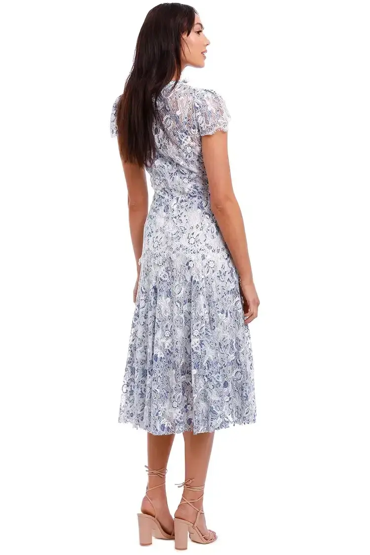 Moss and Spy Elodie Dress in Blue Size 12 for rent on The Volte - main image
