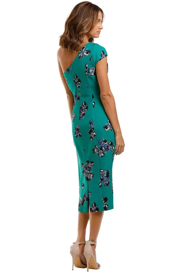 Moss and Spy Valencia One Shoulder Dress in Multi Size 12 - Image 3