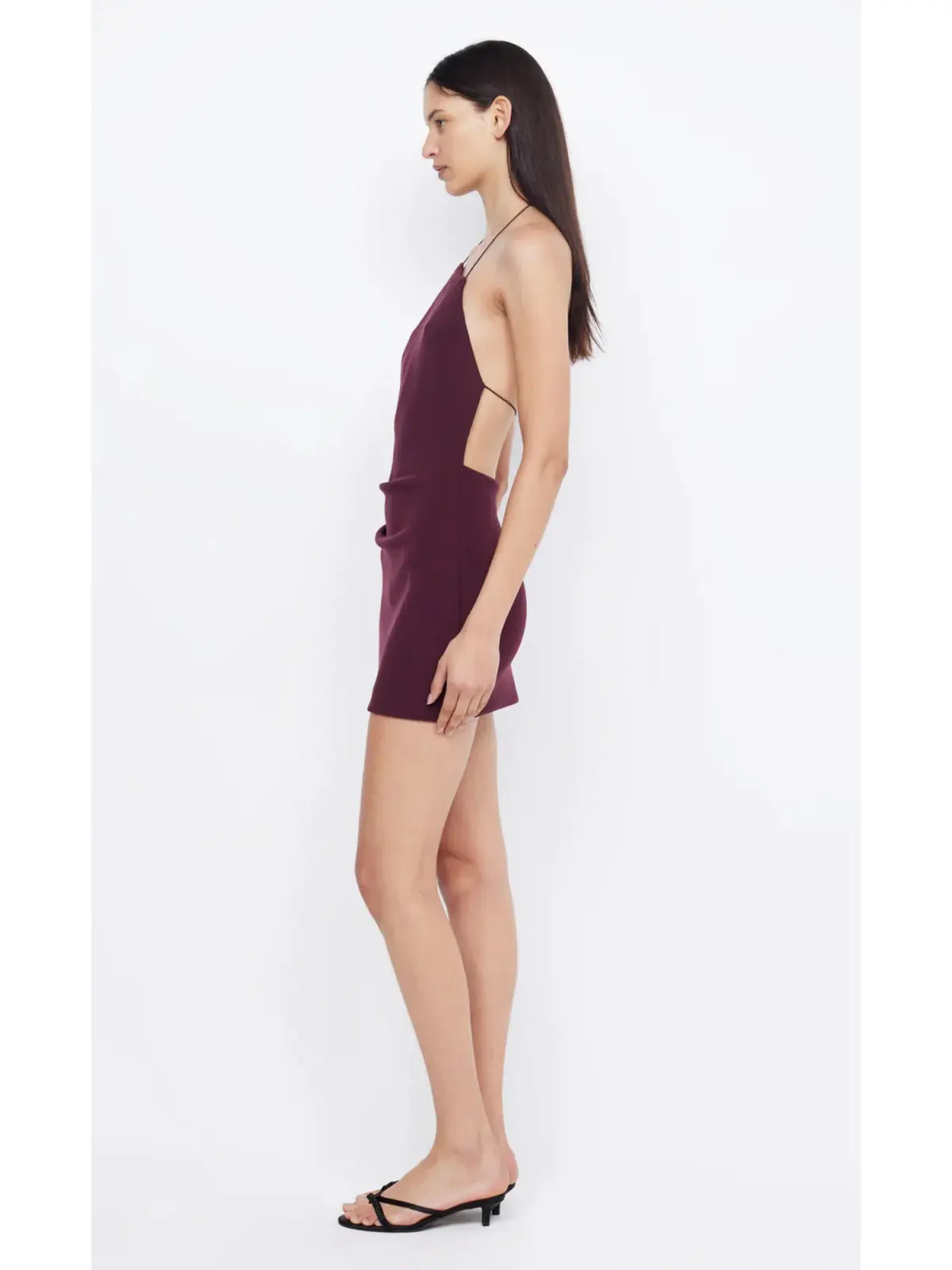 Bec & Bridge Andy Mini Dress Plum Size AU 6 - Image 2
