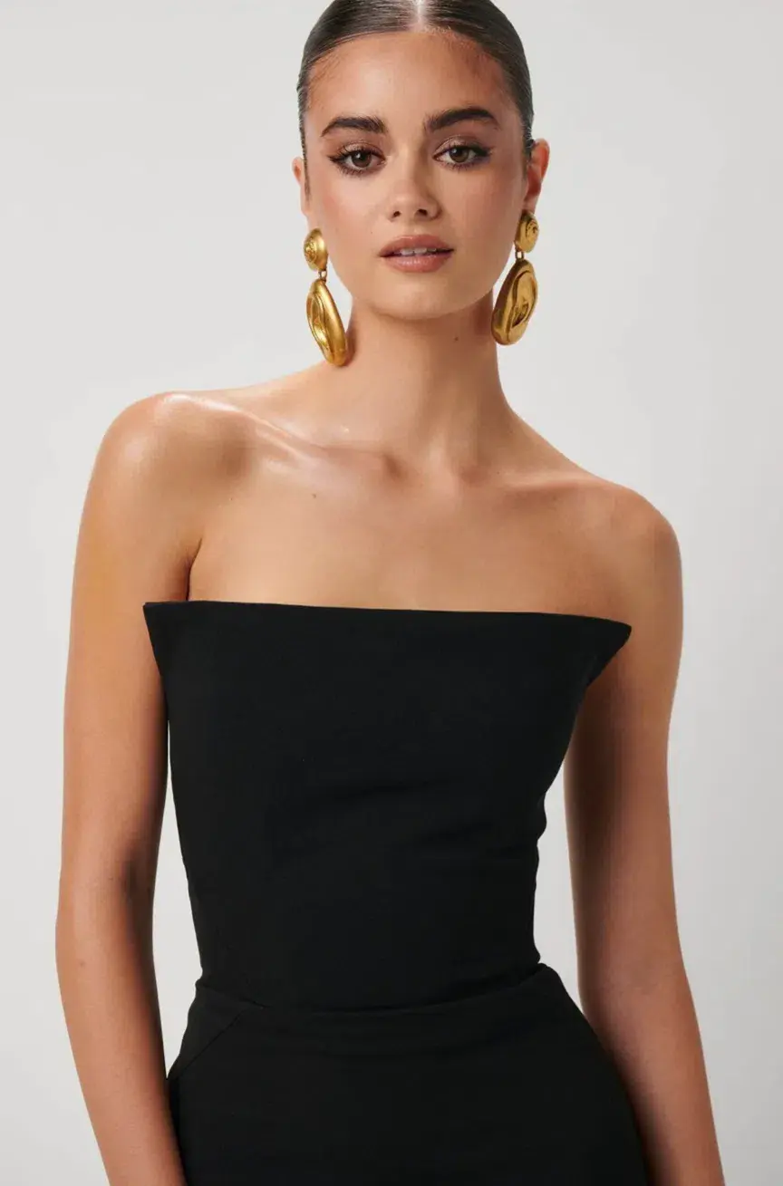 Effie Kats Danna Midi Dress Black Size S / AU 8 for rent on The Volte - main image