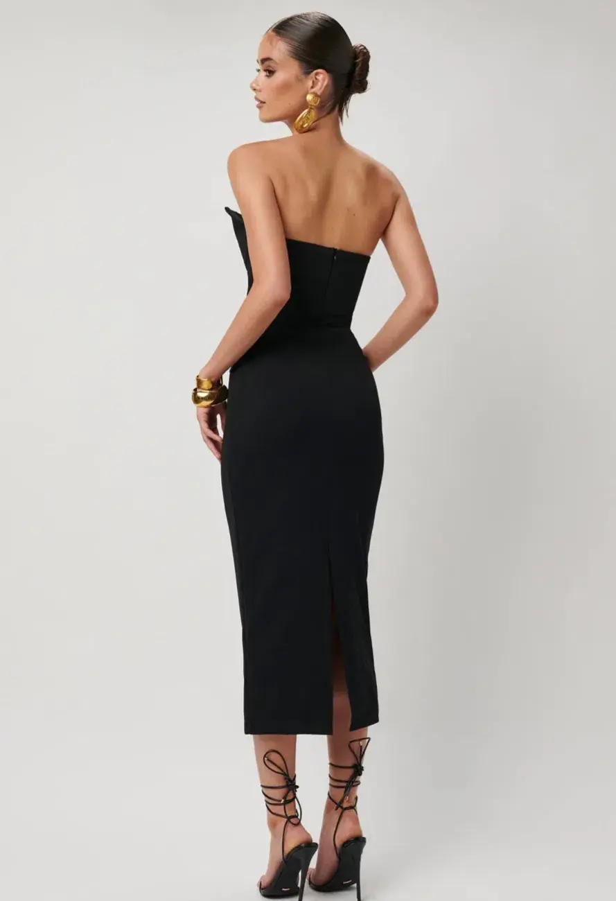 Effie Kats Danna Midi Dress Black Size S / AU 8 for rent on The Volte - main image