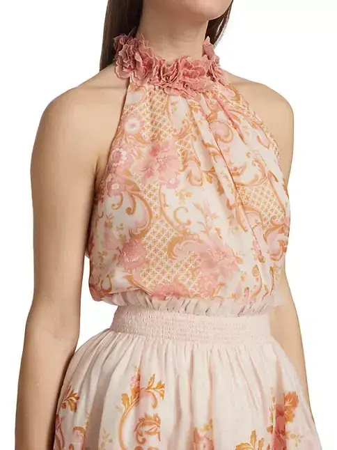 Zimmermann Postcard Flip Skirt and Blouse Set Print Size 3 / AU 14  - Image 3