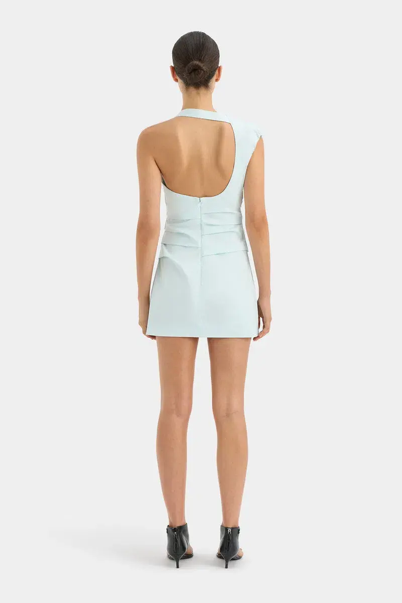 Sir the Label Azul Gathered Mini Dress Ice Blue Size 2/ AU 10 for rent on The Volte - main image