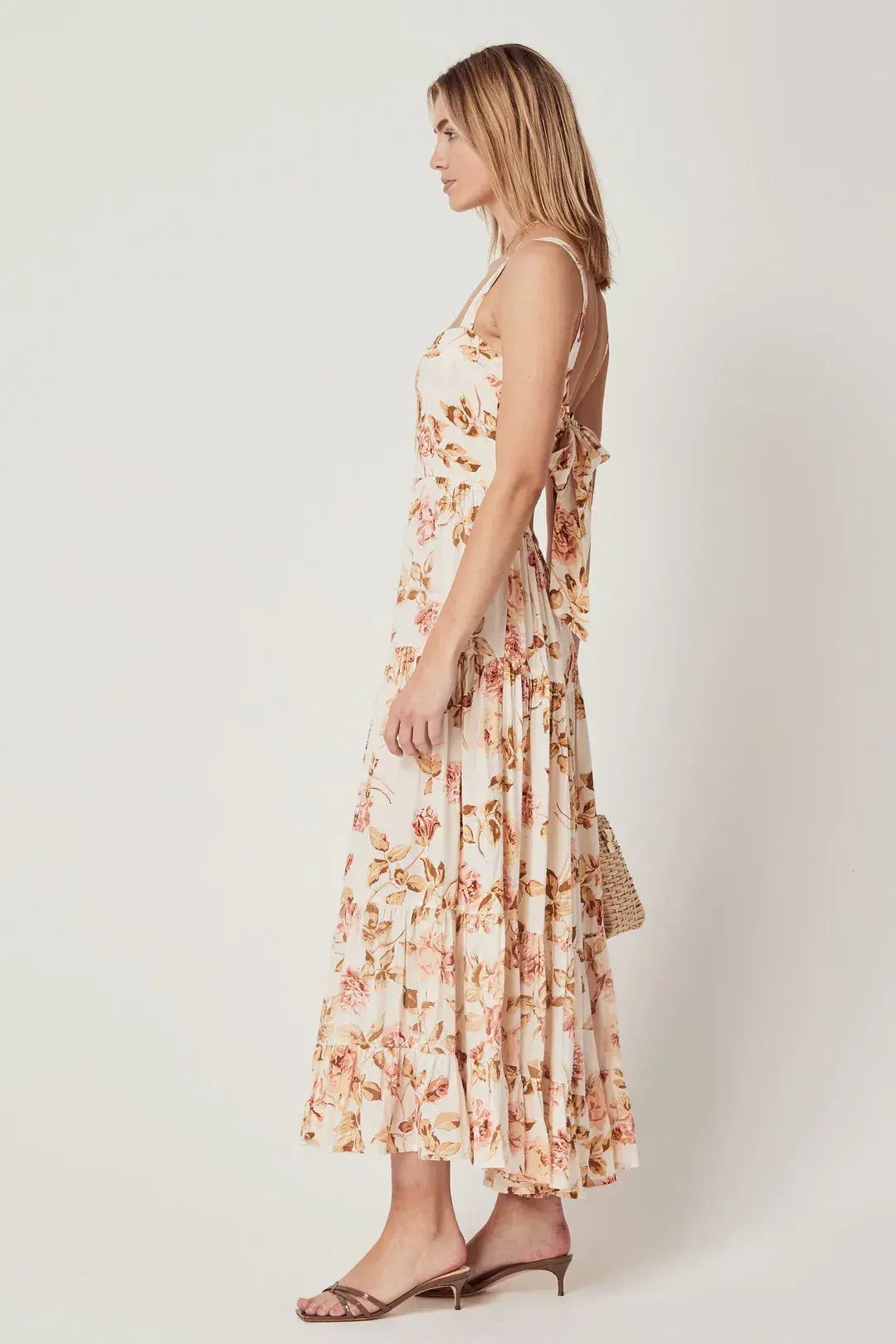 Auguste The Label Eden Maxi Dress Cream Floral Size 12 - Image 4