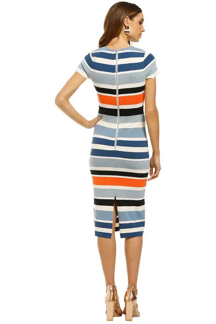 By Jonny Side Line Peplum Tee Dress Multi Size 12 - Image 3