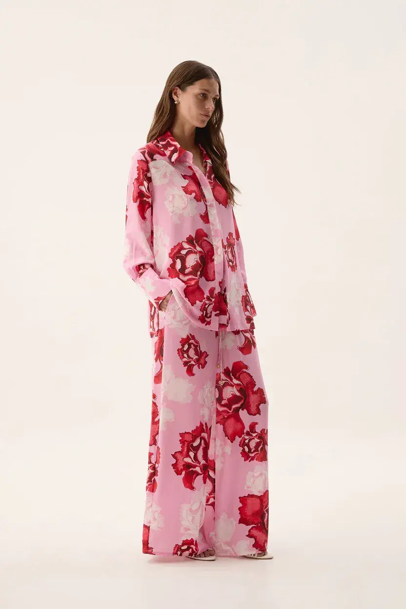 Aje Atomic Silk Shirt size 6 and Relaxed Pants size 8 - Image 2