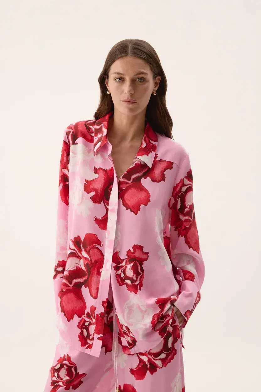 Aje Atomic Silk Shirt size 6 and Relaxed Pants size 8 - Image 4