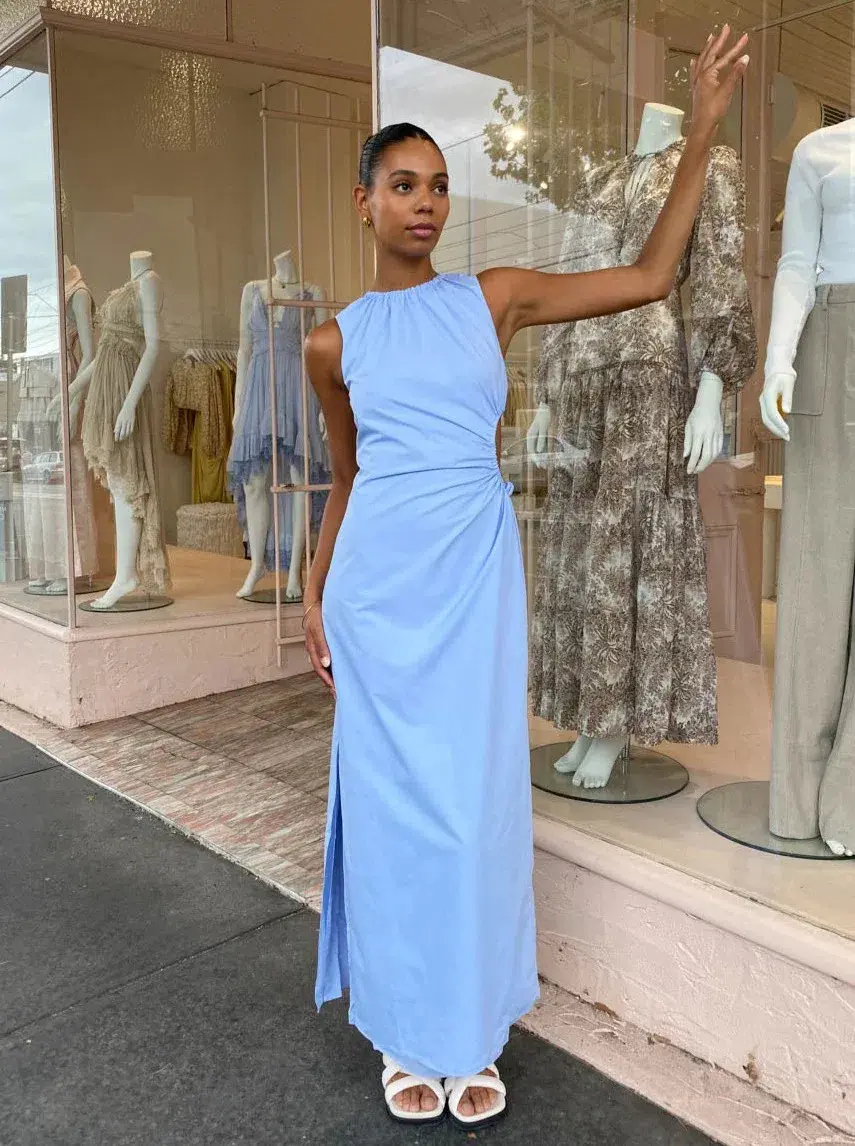 Sir the Label Ilkin Cut Out Dress in Ice Blue Size 1 / AU 8 - Image 1