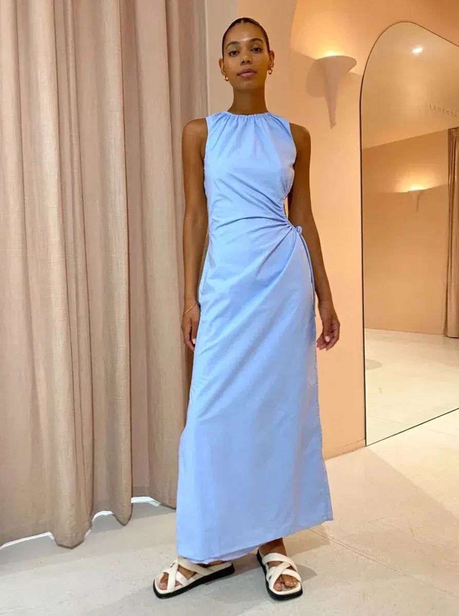 Sir the Label Ilkin Cut Out Dress in Ice Blue Size 1 / AU 8 - Image 2