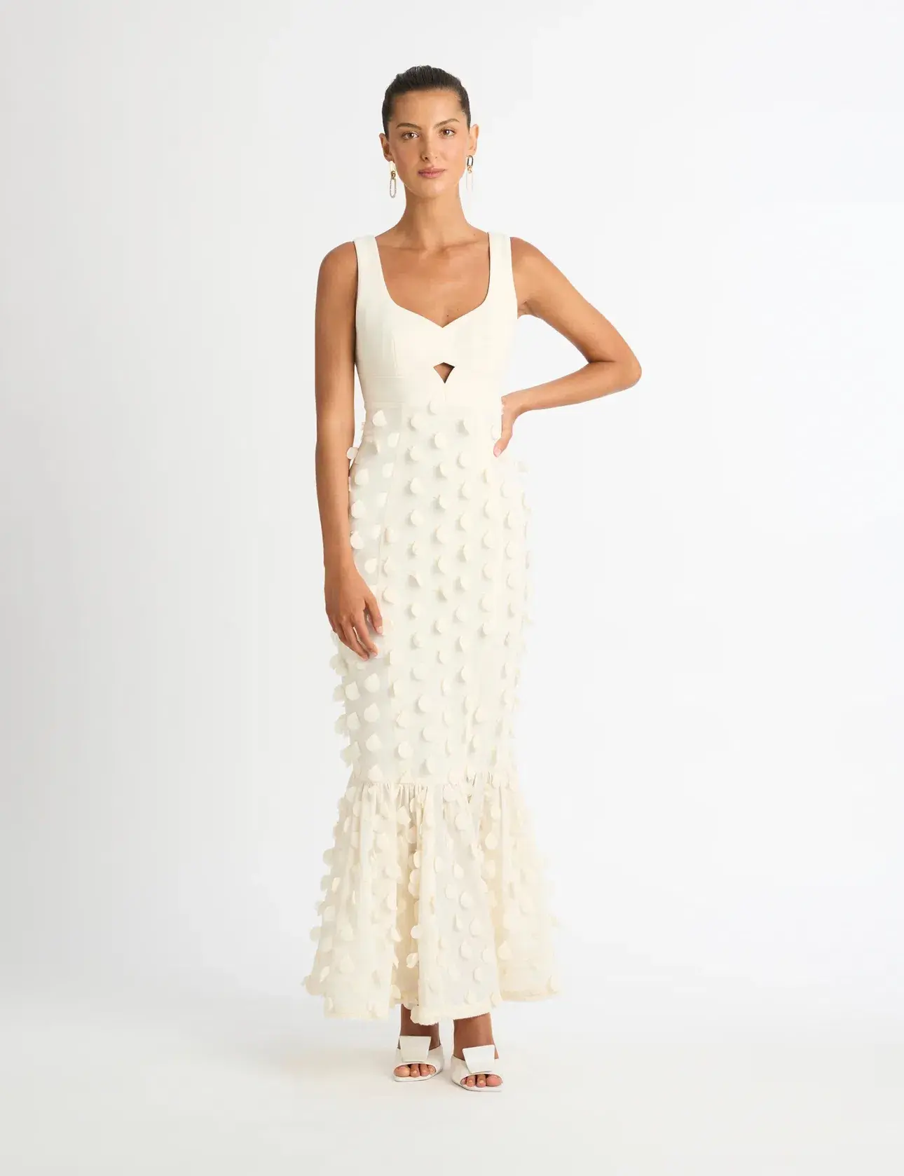 Sheike Imani Dress Cream Size 10 - Image 1