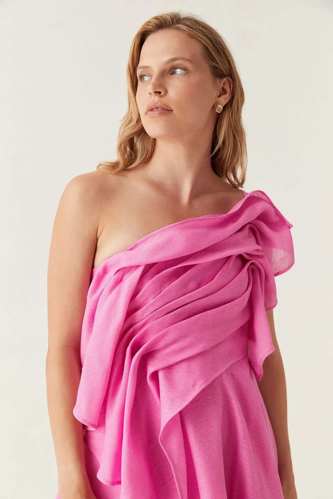 Aje Genesis Mini Dress Muted Fuschia Size AU 8 - Image 2