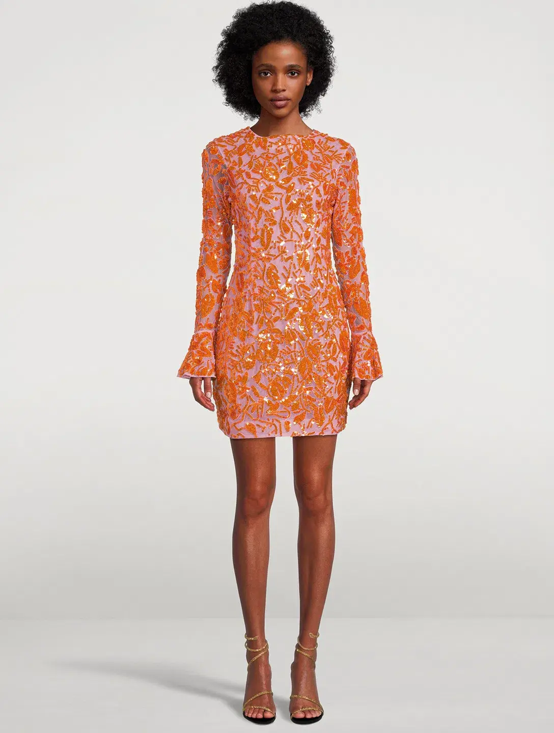 Rachel Gilbert Lupita Mini Dress Pink/Orange Sequin Size 1 / AU 8 - Image 1
