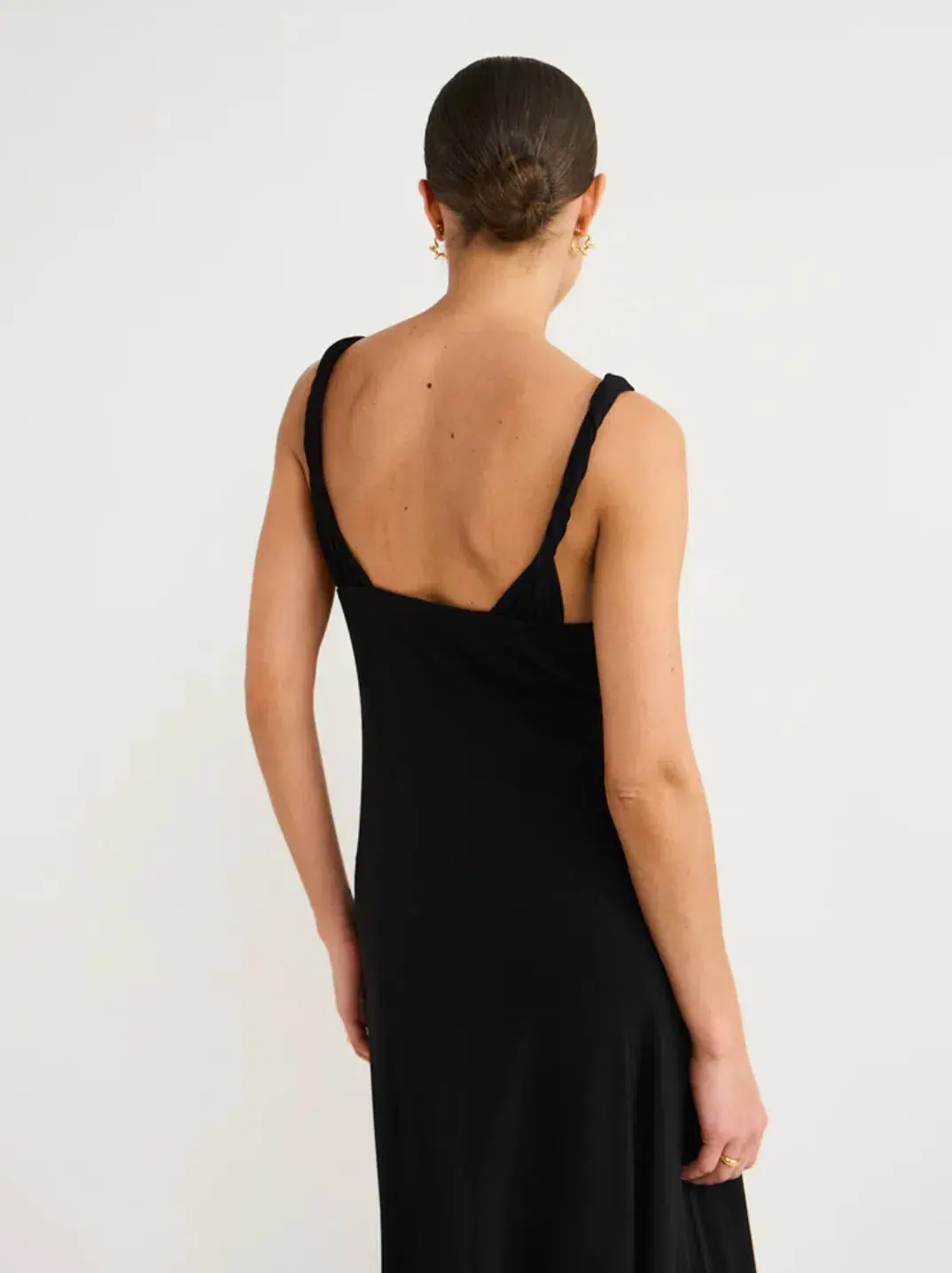 Hansen and Gretel Campari Jersey Midi Dress Black Size XS / AU 6 - Image 6