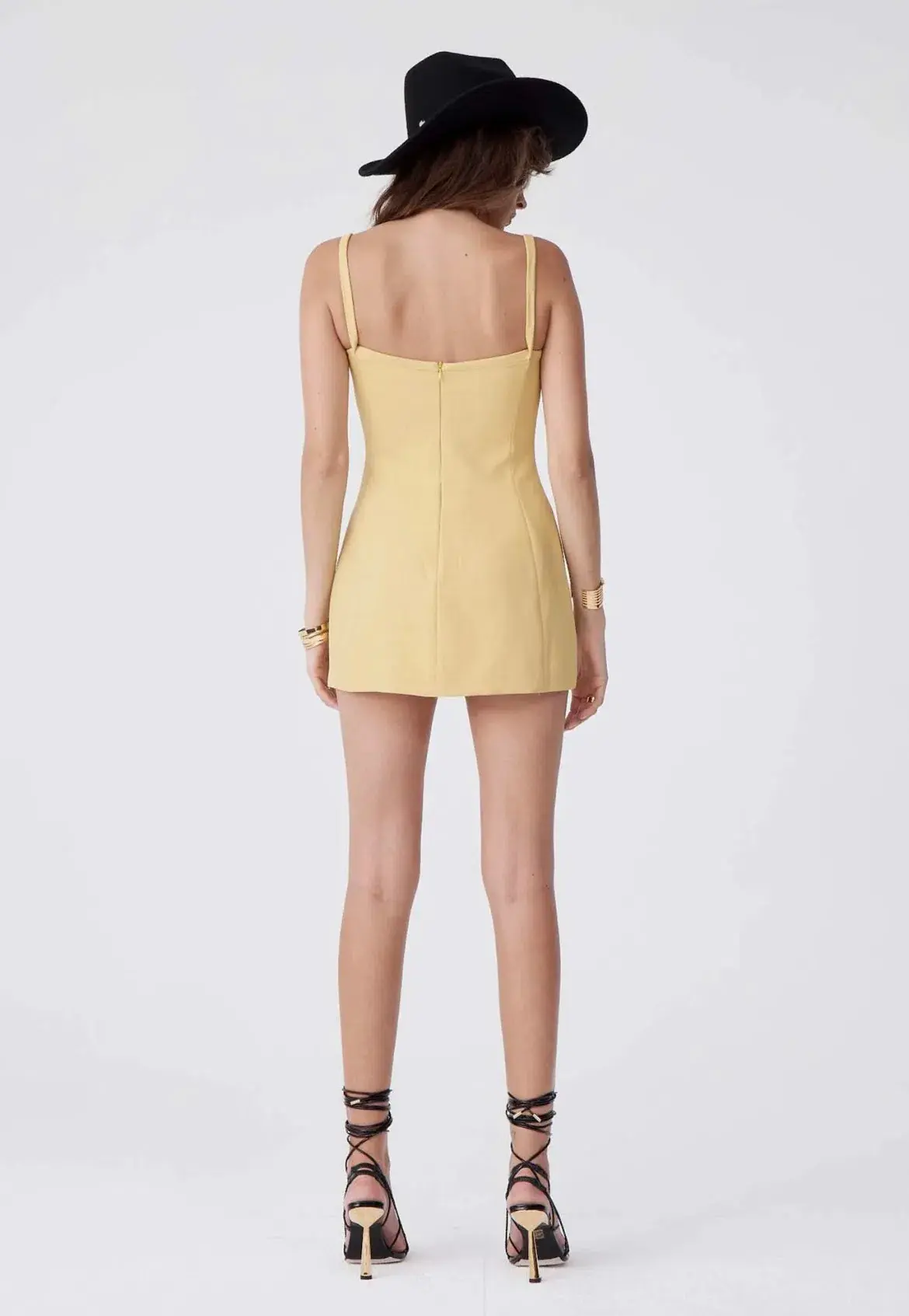 Atoir All Caught Up Mini Dress Yellow Size 8 - Image 2