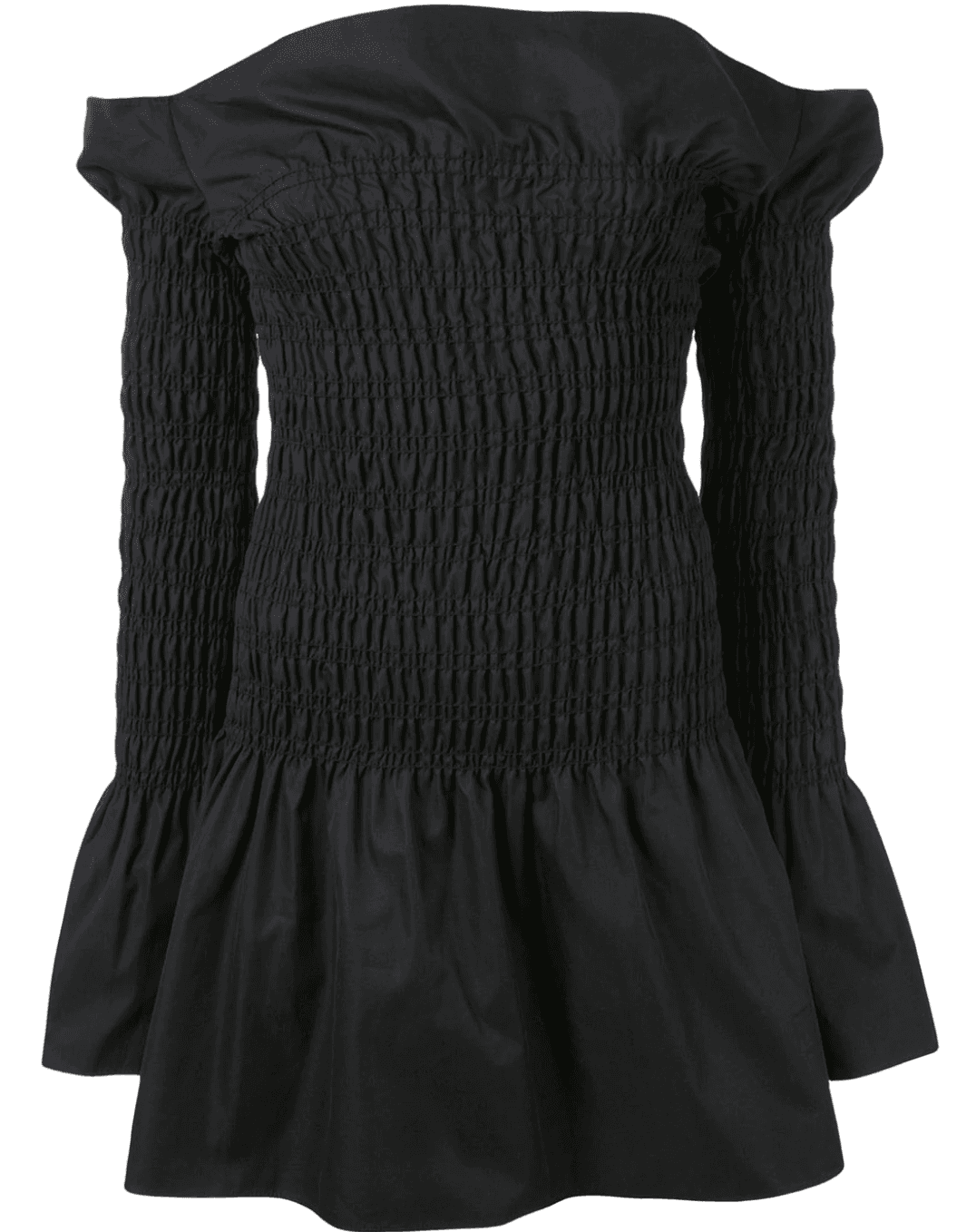 Dion Lee Shirred Mini Dress Black Size 8 - Image 6