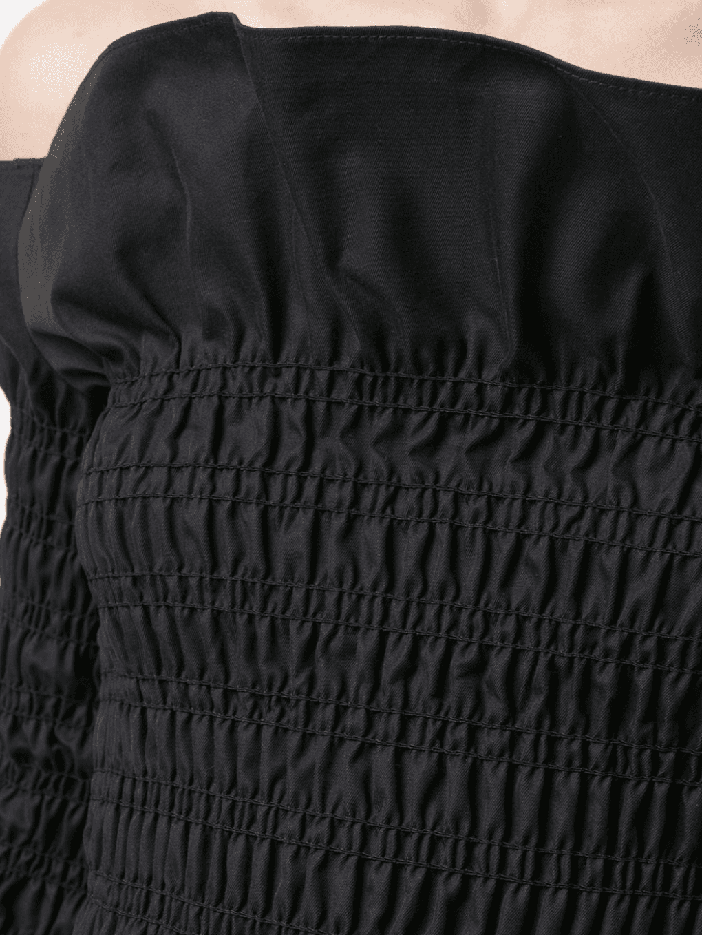 Dion Lee Shirred Mini Dress Black Size 8 - Image 5