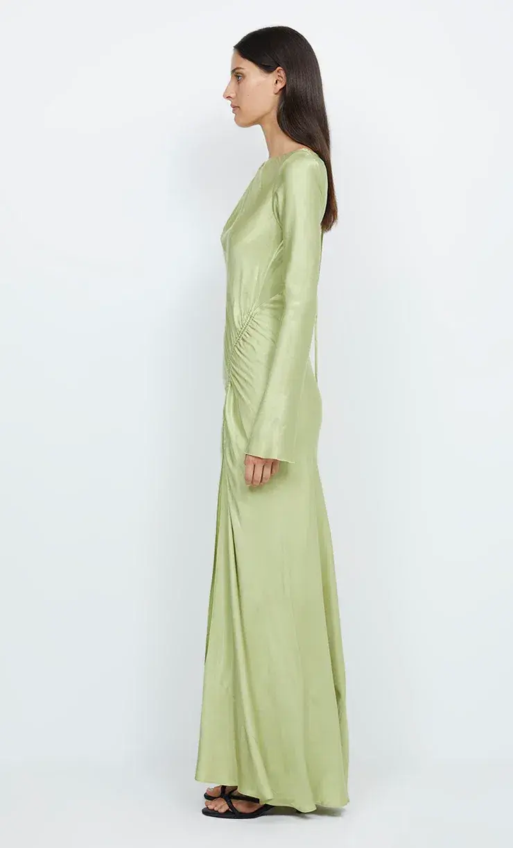 Bec & Bridge Kai Asym Maxi Dress Pear Size 10  - Image 3