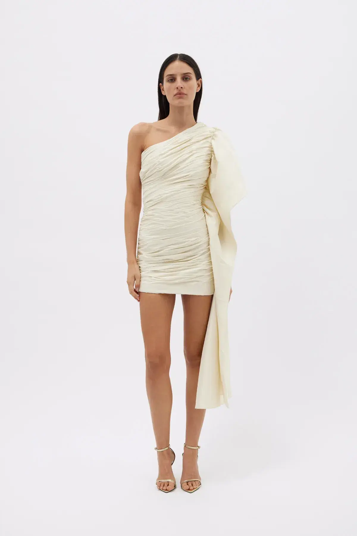 Rachael Gilbert Marji Mini Dress Cream Size 0/AU 6 - Image 2