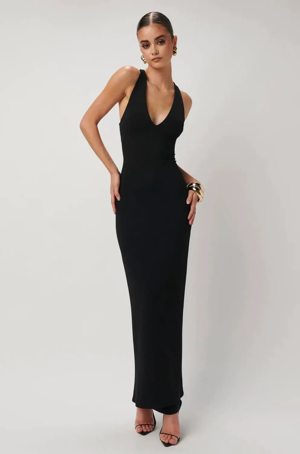 Effie Kats Black Eiza Gown Black Size XS/Au 6 - Image 1