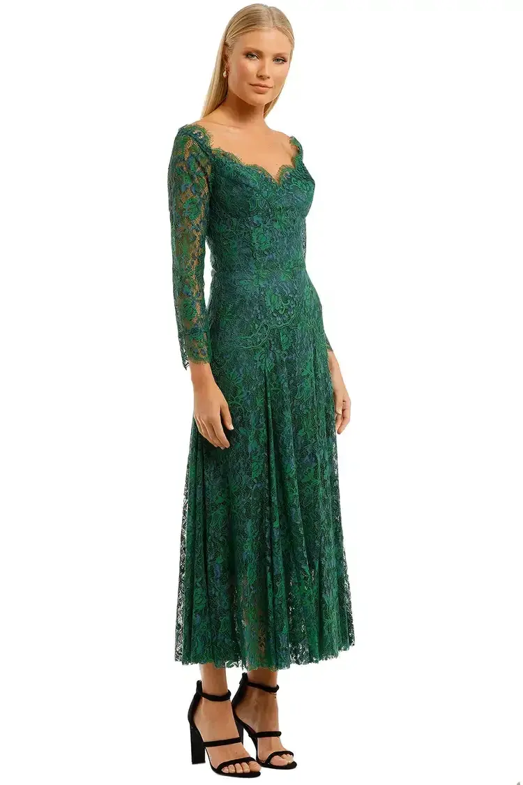 Moss and Spy Kathleen Dress in Green Size 8 - Image 1