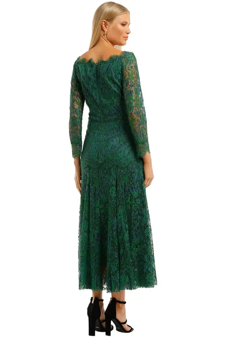 Moss and Spy Kathleen Dress in Green Size 8 for rent on The Volte - main image