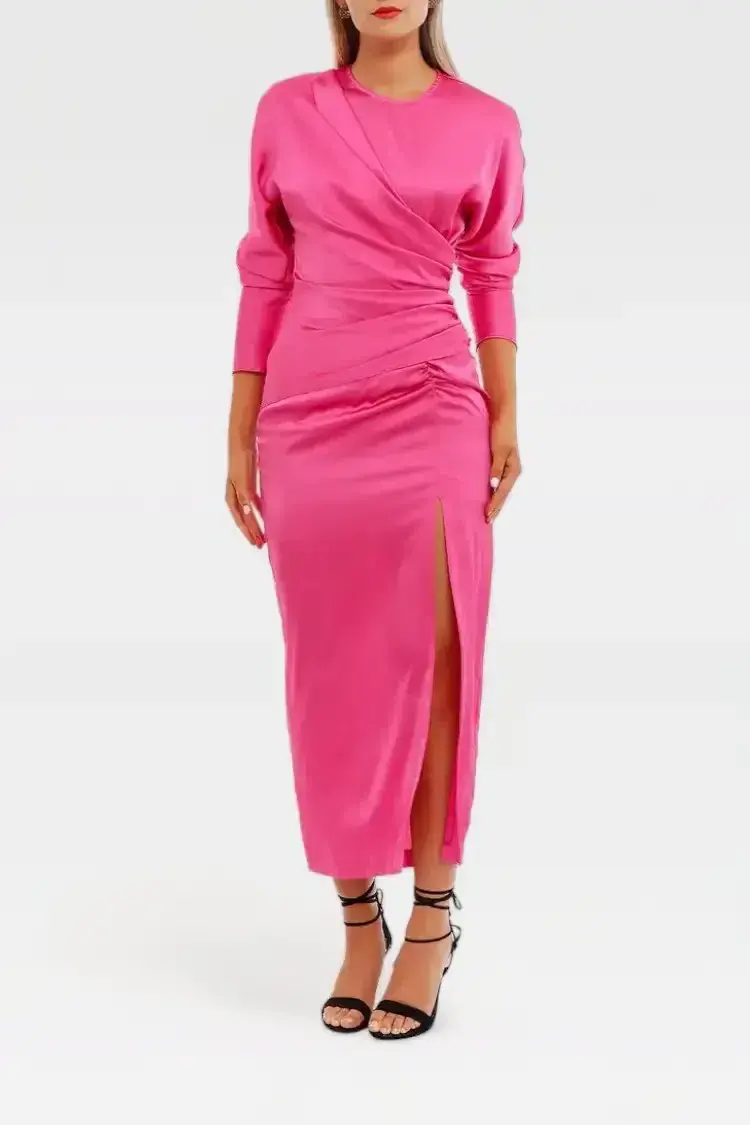 Nicola Finetti Arienne Dress in Pink Size 10 - Image 4
