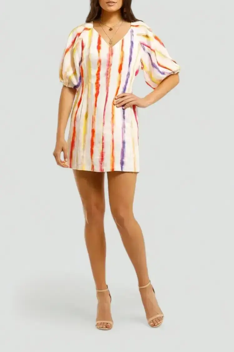 Nicholas Shaanti Dress in Brushed Rainbow Size 10 - Image 1