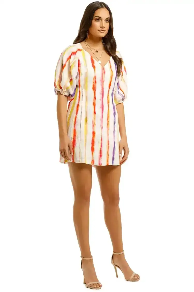 Nicholas Shaanti Dress in Brushed Rainbow Size 10 - Image 2
