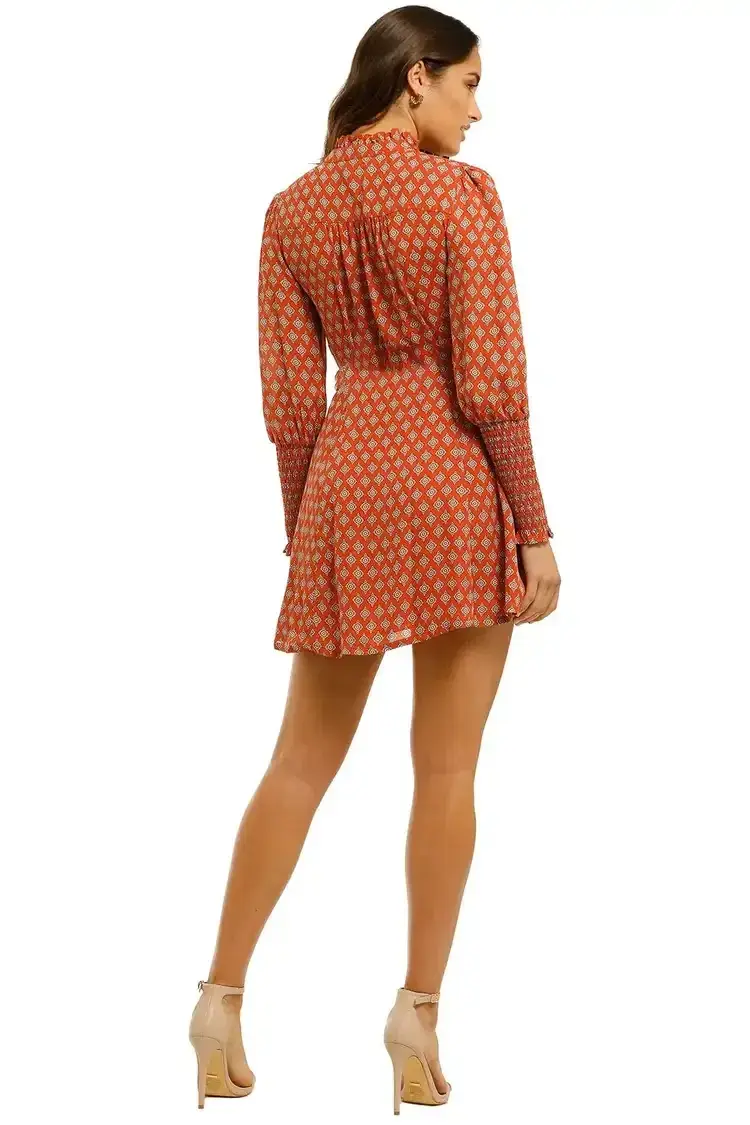 Nicholas Agadir Dress in Marrakech Medallion Saffron Size 8 - Image 2