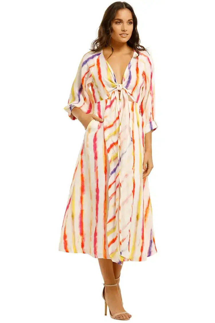 Nicholas Asilah Dress in Brushed Rainbow Size 10 - Image 2